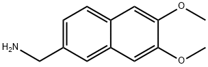 (6,7-dimethoxynaphthalen-2-yl)methanamine 结构式