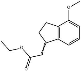 ethyl 2-(4-methoxy-2,3-dihydro-1H-inden-1-ylidene)acetate 结构式