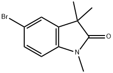 2H-Indol-2-one, 5-bromo-1,3-dihydro-1,3,3-trimethyl- 结构式