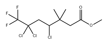 3,3-二甲基-4,6,6-三氯-7,7,7-三氟庚酸酯 结构式