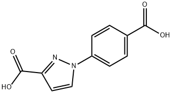 1-(4-羧基苯基)-1H-吡唑-3-羧酸 结构式