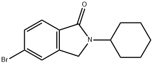 5-溴-2-环己基异吲哚啉-1-酮 结构式