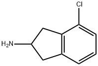 4-chloro-2,3-dihydro-1H-inden-2-amine 结构式