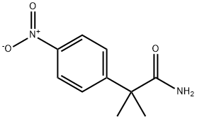 2-(4-硝基苯)-2-甲基丙酰胺 结构式