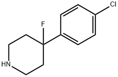 4-(4-氯苯基)-4-氟哌啶 结构式