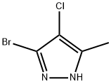 3-Methyl-4-chloro-5-bromo-pyrazole 结构式