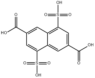 2,6-二羧基-4,8-二萘磺酸 结构式