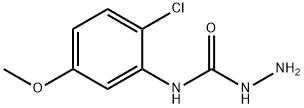 3-氨基-1-(2-氯-5-甲氧苯基)脲 结构式