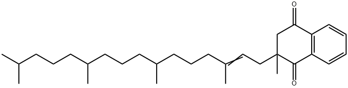 2-Methyl-3-(3,7,11,15-tetramethyl-hexadec-2-enyl)-2,3-dihydro- [1,4]naphthoquinone 结构式