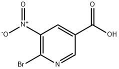 6-溴-5-硝基烟酸 结构式