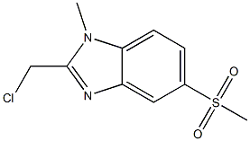 2-氯甲基-1-甲基-5-甲砜基苯并咪唑 结构式