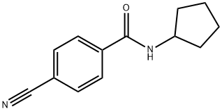 4-cyano-N-cyclopentylbenzamide 结构式