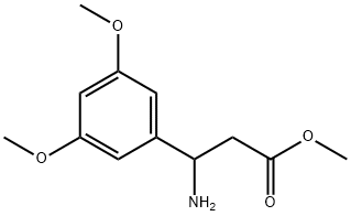 3-氨基-3-(3,5-二甲氧基苯基)丙酸甲酯 结构式