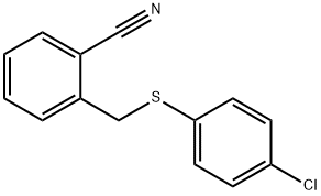 2-{[(4-chlorophenyl)sulfanyl]methyl}benzonitrile 结构式