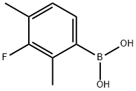 3-Fluoro-2,4-dimethylphenylboronic acid 结构式