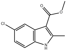 Methyl 5-chloro-2-methyl-1H-indole-3-carboxylate 结构式