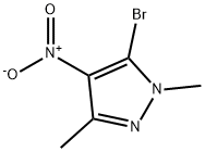 5-溴-1,3-二甲基-4-硝基吡唑 结构式