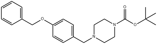 tert-butyl 4-(4-(benzyloxy)benzyl)piperazine-1-carboxylate 结构式