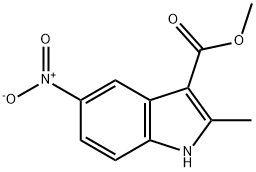 Methyl 2-methyl-5-nitro-1H-indole-3-carboxylate 结构式