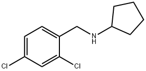 N-(2,4-二氯苄基)环戊胺 结构式