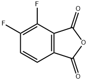 3,4-二氟邻苯二甲酸酐 结构式
