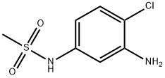 N-(3-氨基-4-氯苯基)甲磺酰胺 结构式