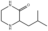 3-(2-甲基丙基)哌嗪-2-酮 结构式