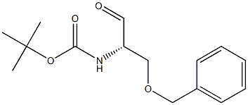 Carbamic acid, [(1S)-1-formyl-2-(phenylmethoxy)ethyl]-, 1,1-dimethylethyl ester (9CI) 结构式