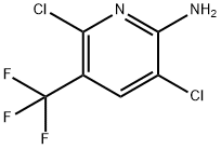 2-氨基-3,6-二氯-5-三氟甲基吡啶 结构式