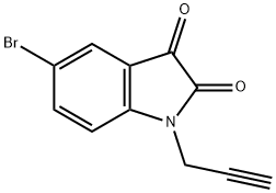 5-溴-1-(丙-2-炔-1-基)-2,3-二氢-1H-吲哚-2,3-二酮 结构式