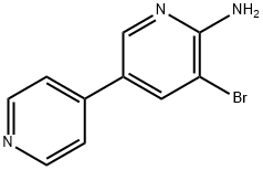 2-Amino-3-bromo-5-(4-pyridyl)pyridine 结构式