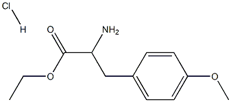 ethyl 2-amino-3-(4-methoxyphenyl)propanoate hydrochloride 结构式