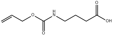 (S)-4-[(Allyloxycarbonyl)amino]butanoic acid 结构式