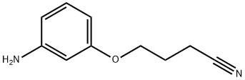 4-(3-氨基苯氧基)丁腈 结构式