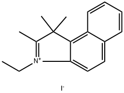 3-乙基-1,1,2-三甲基-1H-苯并[E ]吲哚-3-碘化物 结构式
