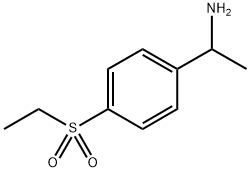 1-[4-(ethanesulfonyl)phenyl]ethan-1-amine 结构式