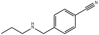 4-[(丙基氨基)甲基]苯甲腈 结构式