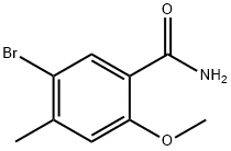 5-Bromo-2-methoxy-4-methyl-benzamide 结构式