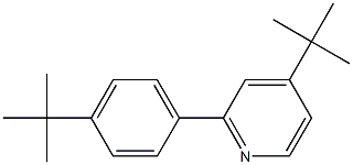 2-(4-叔丁基苯基)-4-叔丁基吡啶 结构式