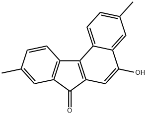 5-羟基-3,9-二甲基-7H-苯并[C]芴-7-酮 结构式