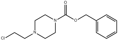 BENZYL 4-(2-CHLOROETHYL)PIPERAZINE-1-CARBOXYLATE 结构式