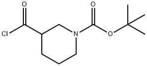 TERT-BUTYL 3-(CHLOROCARBONYL)PIPERIDINE-1-CARBOXYLATE 结构式
