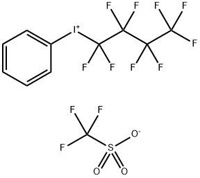 Iodonium, (1,1,2,2,3,3,4,4,4-nonafluorobutyl)phenyl-,1,1,1-trifluoromethanesulfonate 结构式