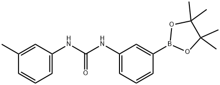 3-(3-甲苯基脲基)苯硼酸频哪醇酯 结构式