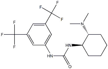 N-[3,5-Bis(trifluoromethyl)phenyl]-N'-[(1R,2R)-2-(dimethylamino)cyclohexyl]urea, 98%, (99% ee) 结构式