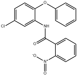 N-(5-chloro-2-phenoxyphenyl)-2-nitrobenzamide 结构式