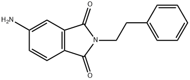 5-amino-2-(2-phenylethyl)-2,3-dihydro-1H-isoindole-1,3-dione 结构式