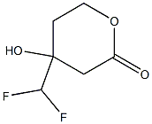 4-(二氟甲基)-4-羟基四氢-2H-吡喃-2-酮 结构式