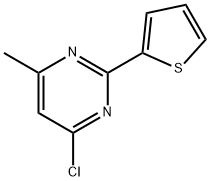 4-Chloro-6-methyl-2-(2-thienyl)pyrimidine 结构式