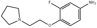 3-FLUORO-4-(2-PYRROLIDIN-1-YL-ETHOXY)-PHENYLAMINE 结构式